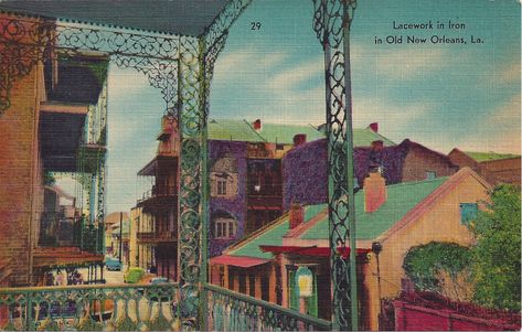 There’s Just Something About New Orleans: Vintage New Orleans Postcards – Pics and Posts New Orleans Aesthetic Wallpaper, New Orleans Aesthetic, French Quarter Art, Old New Orleans, New Orleans Architecture, New Orleans History, Retro Photos, Bourbon Street, New Orleans Louisiana