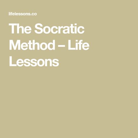 The Socratic Method – Life Lessons The Socratic Method, Philosophy For Children, Life Organization Binder, Socratic Method, Organization Binder, Socratic Seminar, Belief In God, Binder Organization, High School Teacher