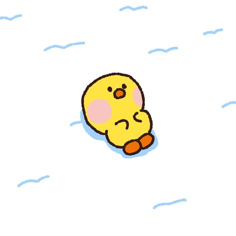 Pet Ducks, 동화 삽화, Duck Cartoon, Cute Funny Pics, Apple Watch Wallpaper, Cute Doodle Art, Mini Drawings, Flower Phone Wallpaper, Line Sticker