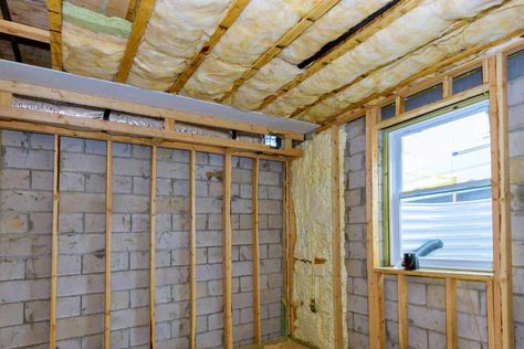 Does A Basement Ceiling Need Insulation? - HVACseer.com Basement Ceiling Insulation, Cheap Insulation, Drop Ceiling Basement, Exposed Basement Ceiling, Basement Ceiling Painted, Basement Insulation, Basement Ceiling Options, Old Basement, Exposed Ceilings