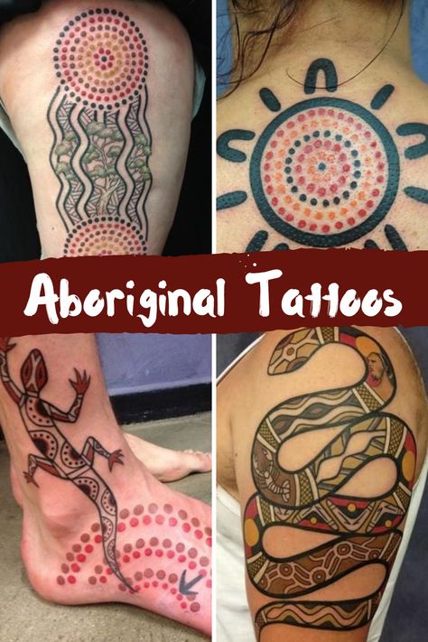 Aboriginal Tattoos - tattooglee Australian Tattoo Ideas Aboriginal Art, Aboriginal Tattoos For Women, Indigenous Art Tattoo, Aboriginal Tattoo Ideas, Aboriginal Art Tattoo, Australian Aboriginal Tattoo, Australian Inspired Tattoos, Indigenous Tattoos For Women, Aboriginal Tattoo Woman