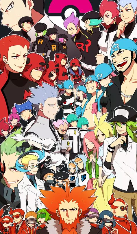 Team Rocket Team Aqua/Magma Team Galactic Team Plasma Team Flare Pokemon Team Rocket, Legendary Pokemon, Pokemon Mew, Pokemon Team, Mega Pokemon, Poke Ball, Pokemon People, Pokémon Black And White, Pokemon Ships