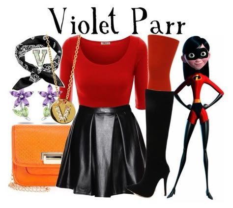 Disney Princess Inspired Outfits, Disney Character Outfits, Disney Bound Outfits Casual, Princess Inspired Outfits, Violet Parr, Disney Dress Up, Disney Themed Outfits, Cute Disney Outfits, Hot Halloween Outfits