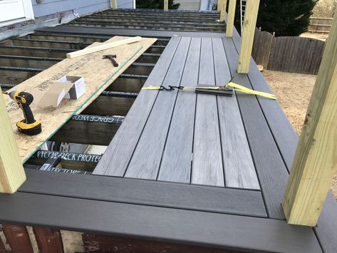 Build A Deck, Deck Remodel, Deck Railing Design, Deck Colors, Patio Deck Designs, Wooden Deck, Deck Designs Backyard, Deck Projects, House Deck