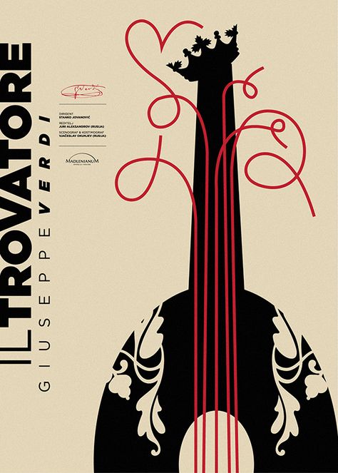 OPERA - poster by Borko Neric, via Behance Recital Poster, Violin Poster, Theatre Illustration, Classical Music Poster, Opera Poster, Ballet Posters, Jazz Poster, Theatre Poster, Poster Design Inspiration