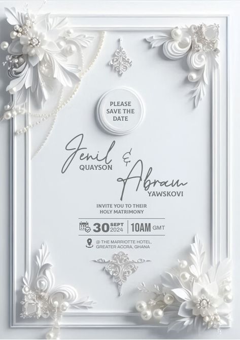 Wedding Iv Card Design, Weeding Inventions Cards Design Template, Islamic Photo, Save The Date Mariage, Digital Wedding Invitations Templates, Church Branding, Free Wedding Invitation Templates, Etsy Banner, Quote Template