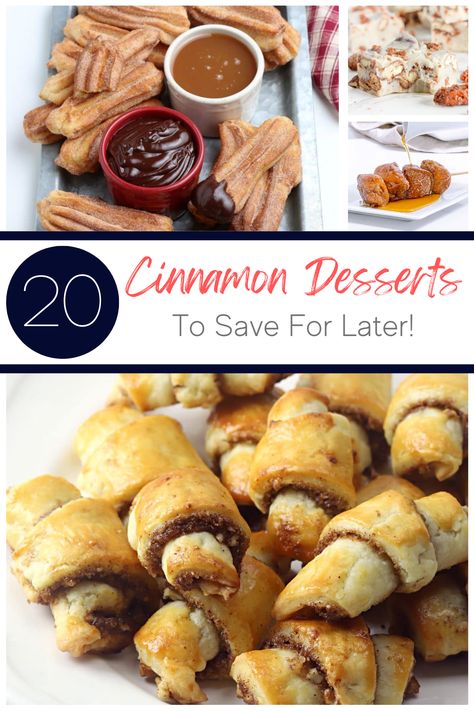 If you're craving something sweet and spicy, look no further than these 20 Compelling Cinnamon Desserts. Enjoy the exotic flavors of Cardamom and Cinnamon Caramels or the unique texture of French Toast Bites. Whatever your fancy, these delicious desserts will satisfy your cravings and make your kitchen smell amazing. So what are you waiting for? Save this list now and start baking! Cinnamon Caramels, Unique Easy Desserts, Brioche Sourdough, Easy Holiday Dinner Recipes, Air Fryer Churros, Cinnamon Dessert Recipes, Easy Holiday Cocktail Recipes, Spicy Desserts, Easy Holiday Side Dishes