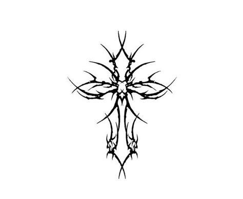 Sigil Cross Tattoo, Gothic Tribalism, Gothic Sigilism Tattoo, Gothic Tribalism Tattoo, Gothic Cross Drawing, Gothic Tattoo Men, Gothic Cross Tattoo, Tatuaje Hello Kitty, Cross Tattoos For Men