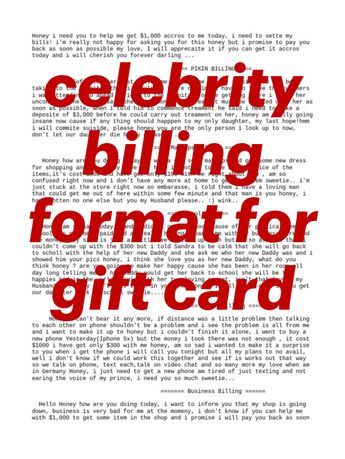 What does billing format mean?
How do you bill a client for transport?
How do you send a bill to a client? Christmas Gift Billing Format, Steam Card Billing Format, Format To Bill Client For Gift Card, Celeb Format For Client Billing, How To Bill Client For Gift Card Format, Phone Billing Format For Client, Celeb Billing Format, Billing Format For Celebrity Client 2024, Celebrity Billing Format For Client