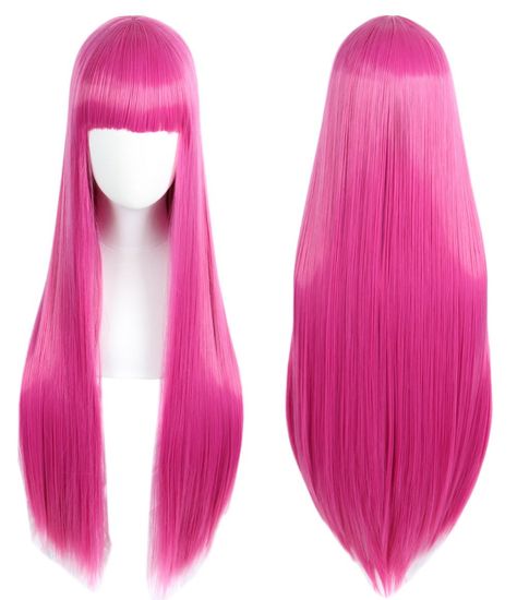 Kawaii Wigs, Pink Blonde Hair, Hair Color Orange, Pink Wig, Red Wigs, Princess Bubblegum, Hair Color Pink, Lace Hair, Red Hair Color