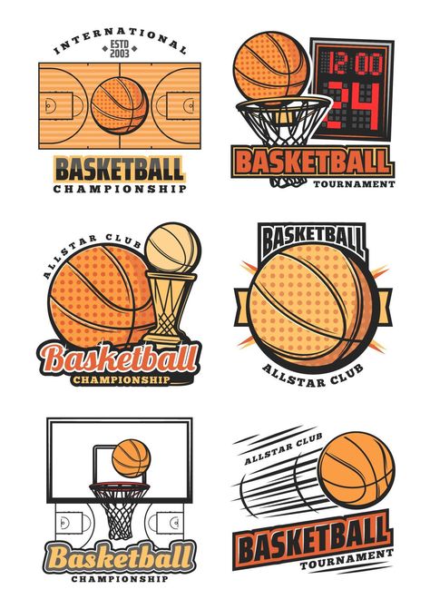 Basketball Vector, Basketball Logo Design, Orange Basketball, Basketball Championship, Logo Basketball, Boys Prints, Basketball Tournament, Church Graphic Design, Infographic Design Inspiration