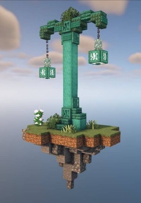 Water Builds Minecraft, Minecraft Prismarine, Prismarine Builds Minecraft, Minecraft Prismarine Builds, Minecraft Lantern, Minecraft Fountain, Minecraft Underwater, Minecraft Castle Designs, Minecraft Steampunk