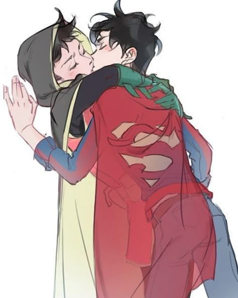 Superboy X Robin, Dc Comics Funny, Jonathan Kent, Superman X Batman, Robin Comics, Superhero Family, Superman X, Robin Dc, Superhero Kids