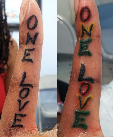 Out Of Many One People Jamaica Tattoo, One Love Tattoo Bob Marley, Jamaican Tattoos For Women, Bob Marley Tattoo Ideas, Rastafari Tattoo, Jamaica Tattoo Ideas, Bob Marley Nails, Bob Marley Quotes Tattoos, Jamaica Tattoo