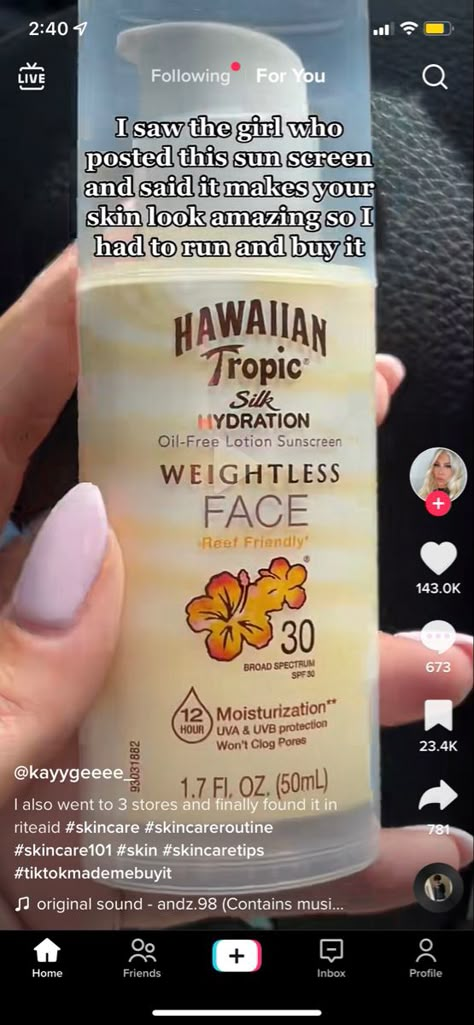 Hawaiian Tropic Sunscreen, Mini Sunscreen, Travel Size Sunscreen, Face Spf, Scent Combos, Sunscreen For Face, Sunscreen Oil, Serious Skin Care, Hawaiian Tropic