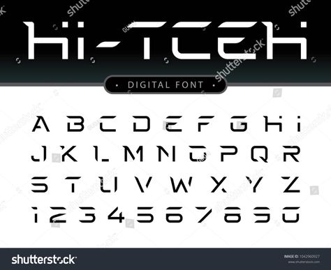 Vector of Futuristic Alphabet Letters and numbers, Future Techno stylized fonts, Minimal Light Letters set for sci-fi, Technology, Hi-tech, digital, Geometric, military. #Ad , #Ad, #Techno#Future#fonts#stylized Futuristic Alphabet, Sci Fi Fonts, Lettering Fonts Design, Futuristic Typography, Minimal Light, Text Logo Design, Lettering Alphabet Fonts, Light Letters, Alphabet Design