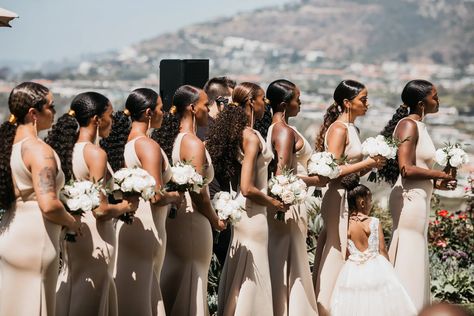 30 Bridesmaid Hairstyles for Any Wedding Theme or Dress Code Bridal Maid Dress, Long Loose Waves, Formal Updo, Engagement Party Games, Wedding Hair Bridesmaid, Bridesmaid Hair Ideas, Bridal Party Hair, Wedding Parties Colors, Wedding Hairstyles Bridesmaid