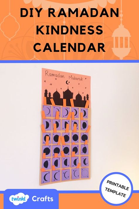 Ramadan Calender, Ramadan Countdown Calendar, Kindness Calendar, Ramadan Countdown, Ramadan Calendar, Gratitude Prompts, Ramadan Activities, Countdown Calendar, Create And Craft