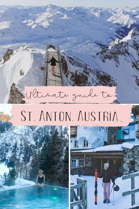 St. Anton Austria ski holiday guide mooser hotel Venice In January, St Anton Austria, Europe In January, Graduation Vibes, Austria Skiing, Ski Europe, Ski Austria, Things To Do In Austria, Girls Ski Trip