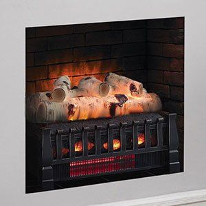 Duraflame 20 Electric Logs For Fireplace, Electric Fireplace Logs Insert, Faux Logs, Electric Fireplace Inserts, Electric Fireplace Logs, Unused Fireplace, Electric Logs, Birch Logs, Fireplace Logs