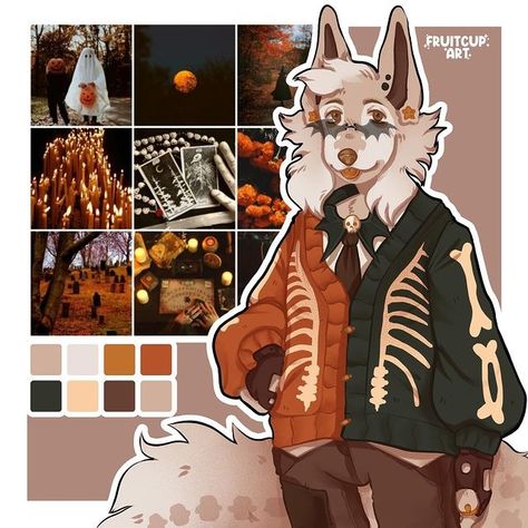 -🌷 🕸️Summerween Canine🎃 SB:$15 AB1:$80 AB2:$110 (AB2 will come with a headshot/pfp, Headshot will be started after… | Instagram Halloween Fursona Art, Fursona Headshot Art, Halloween Oc Ideas, Halloween Fursona, Halloween Oc Art, Halloween Adopts, Halloween Oc, Halloween Pfp, Last Halloween