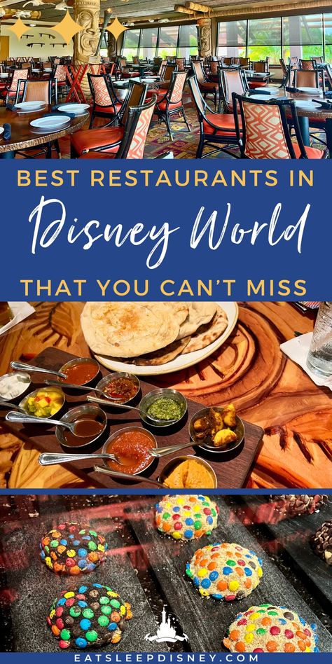 Complete Guide to the Best Disney World Restaurants - So you’re planning your next Disney trip, and you want to make sure you’ll be dining at the best Disney World restaurants. Hopefully, you’re reading this more than 60 days in advance of your trip – which is when dining reservations open up – so you can secure a table at some of Disney’s most hard-to-book restaurants. Disney Restaurants By Park, Character Dining At Disney World 2024, Best Restaurants At Disney World, What To Eat At Disney World, Best Places To Eat In Disney World, Best Disney Character Dining, Best Character Dining At Disney World, Disney Dining Plan 2024, Best Food At Disney World