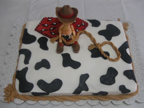 Cowboy Sheet Cake, Cowboy Themed Cake, Western Cake Ideas, Sheet Cake Birthday, Cowboy Sitting, Western Cake, Cowboy Birthday Cakes, Woody From Toy Story, Cowboy Food