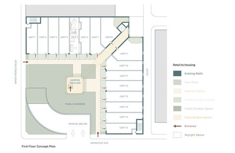 Mall Design Concept, Mall Plan Architecture, Architecture Shopping Center, Strip Mall Design, Shopping Center Design, Mall Plan, Plan Architecture, Housing Crisis, City Of Los Angeles