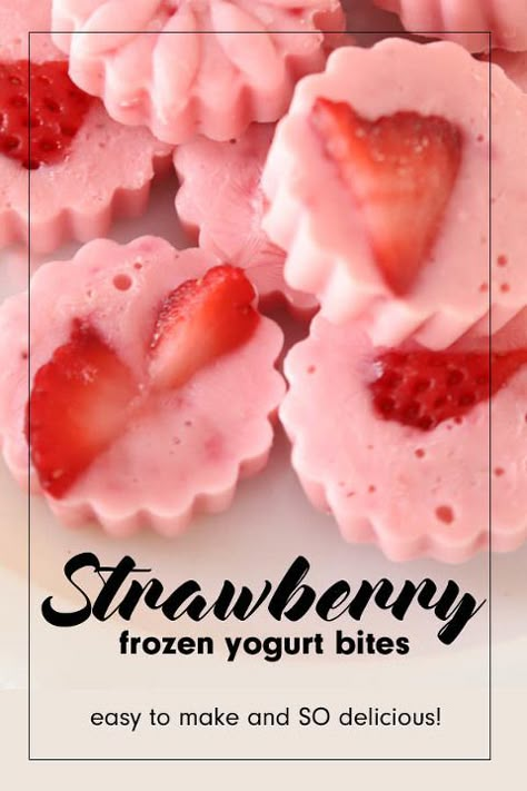 Frozen Yogurt Bites Recipe, Yogurt Bites Recipe, Strawberry Frozen Yogurt, Frozen Yogurt Bites, Yogurt Bites, Lost 100 Pounds, Quit Drinking, Yogurt Recipes, Kid Food