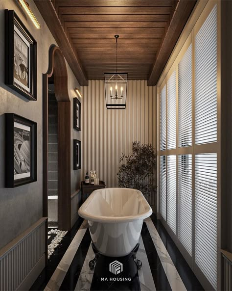 Indochine Bathroom, Luxury Bathroom Master, Indochine Interior, Indochine Style, Colonial Design, Washroom Design, Hotel Interior Design, Toilet Design, October 19