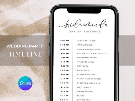 Party Itinerary Template, Wedding Running, Weekend Itinerary Template, Wedding Day Itinerary, Party Timeline, Wedding Itinerary Template, Wedding Weekend Itinerary, Mobile Wedding, Wedding Itinerary