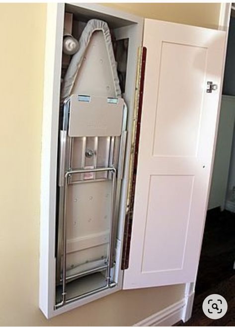 Hallway Laundry Closet, Laundry/mudroom Ideas, Laundry Basket Dresser, Ironing Station, Hallway Laundry, Laundry Room Wall Decor, Laundry Room Doors, Loft Interior Design, Eclectic Interior Design