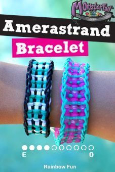 Amerastrand Raimbow Loom Bracelet Tutorial (on the Monster Tail) Rainbow Loom Monster Tail, Monster Tail Bracelets, Monster Tail Loom, Wonder Loom, Quote Friendship, Loom Band Patterns, Monster Tail, Rainbow Loom Bracelets Easy, Loom Band Bracelets