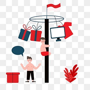 little boy,gift box,red flag,august 17,indonesia,colorful,hand-painted,festival,panjat pinang Flag Png, August 17, Red Flag, Free Vector Graphics, Learn To Draw, Free Png, Vector Graphics, Vector File, Gifts For Boys