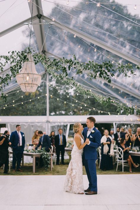 Wentworth Lodge Maine | Clear Tented Luxury Fall Wedding Clear Tent Winter Wedding, Clear Tent Reception Ideas, Clear Tented Wedding, Outdoor Wedding Reception Clear Tent, Clear Tent Fall Wedding, Fall Wedding Tent Ideas, Backyard Wedding Clear Tent, Clear Tent Reception, Winter Wedding Tent Outdoor