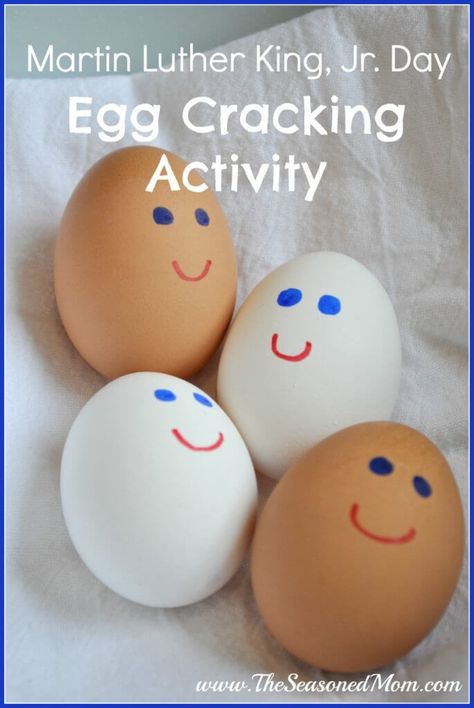 Egg Cracking, Martin Luther King Activities, Mlk Activities, Martin Luther King Jr Activities, Mlk Jr Day, King Craft, Martin Luther King Jr Day, Mlk Jr, Dr Martin Luther King