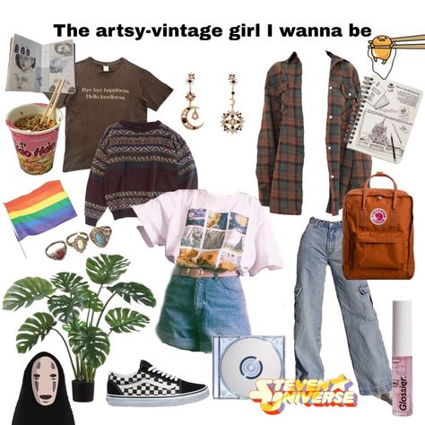 Aesthetic Clothes 90s, Artsy Aesthetic Clothes, God Clothing, Artsy Girl, Artsy Aesthetic, 80s And 90s Fashion, 90s Outfit, Lovely Clothes, Vintage Girls