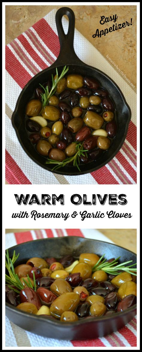 Warm Olives, Layered Cornbread Salad, Historical Food, Olive Appetizer, Olive Bar, New Years Appetizers, Easter Food Appetizers, Dessert Mini, Mini Appetizers