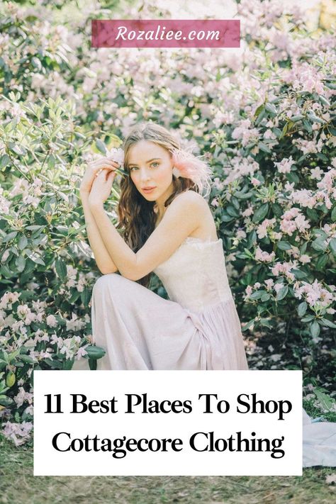 If you have no idea where to find your ideal cottagecore clothing, this post will help you A LOT and maybe you will find the store that you REALLY adore! Girly Cottagecore Aesthetic, Cottage Outfit Winter, Where To Buy Cottagecore Clothes, Cottagecore Work Outfit, Cottagecore 2023, Spring Cottagecore Outfits, Cottagecore Brands, Cottage Core Fashion Aesthetic, Cottagecore Girl Aesthetic