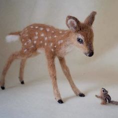 I Bring Wool To Life In Needle Felt Wildlife | Bored Panda Needle Felted Deer, Felted Deer, Felt Deer, Baby Camel, Deer Pictures, Wool Animals, Needle Felting Tutorials, Needle Felting Kits, Needle Felting Projects