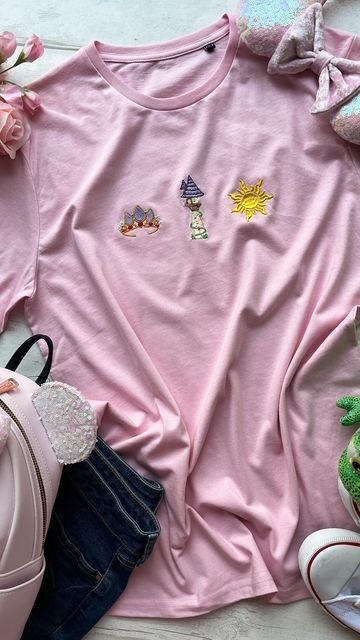 Kidcore Fashion, Magical Gifts, Disney Room Decor, Disney Princess Shirts, Disney Princess Outfits, Winnie The Pooh Pictures, Disney World Outfits, Princess Shirt, Disney Embroidery