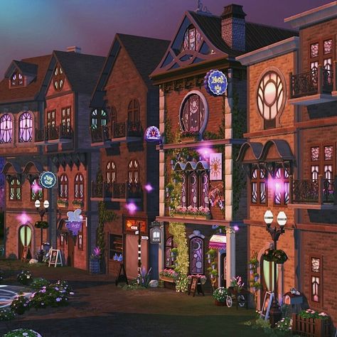 Sims Halloween House, Sims Realm Of Magic, Sims 4 Realm Of Magic Cc Furniture, Sims 4 Realm Of Magic Mods, Sims 4 Realm Of Magic Cc, Sims 4 Magic Cc, Sims 4 Witch House, Witch Village, Ts4 Lots