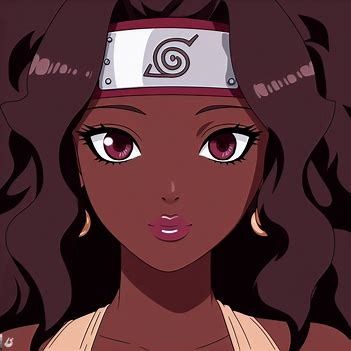 naruto screencap headband of a brown female with c - Image Creator from Microsoft Bing Naruto Character Creator, Rp Pic, Black Cartoons, Black Anime Art, Poc Anime, Ninja Girl, Black Afro, She Is Perfect, Naruto Fan Art