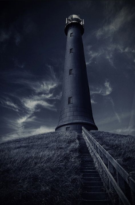 Lighthouse by Jeroen Oosterhof Creepy Lighthouse, Life Design, Cn Tower, Lighthouse, Photo Gallery, Photo Galleries, Beautiful Places, Building, Travel