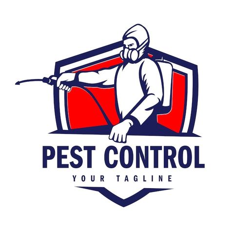 Handdrawn pest control logo design vecto... | Premium Vector #Freepik #vector #protection #fly #nature #stop Pest Control Logo, Logo Psd, Technology Icon, Vector Logo Design, Man Logo, Card Banner, Presentation Template Free, Poster Invitation, Create Image