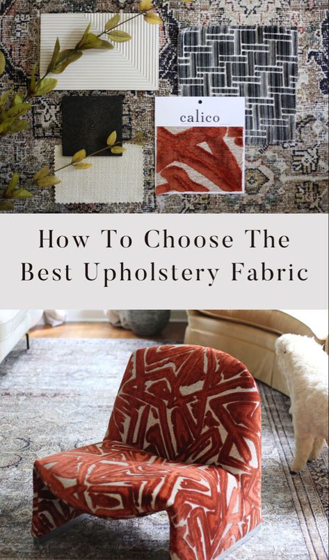 How to choose the best upholstery fabric Furniture Upholstery Fabric, Performance Fabrics Upholstery, Painting Upholstery Fabric, Modern Chair Fabric, Upholstry Fabric, Reupholstering Furniture, Cottagecore Living Room, Modern Upholstery Fabric, Modern Cottagecore