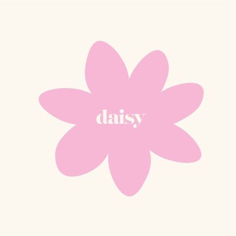 Daisy Logotype and Icon for Daisy Wilkinson Design. Pastel Pink and Cream Colour Palette. Cream Colour Palette, Daisy Logo, Logo Branding Design, Cream Colour, Underarmor Logo, Logo Color, Branding Design Logo, Colour Palette, Pastel Pink