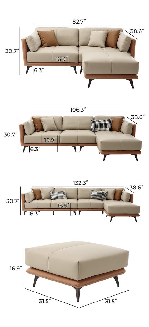 All-Leather L Shaped Sectioanl Couch Beige Sofa And Ottoman For Sale Luxury Sofa Design Modern L Shape, Modern Sofa Designs Luxury Living Rooms, Modern L Shape Sofa Design Living Rooms, L Shape Sofa Design Living Rooms, Sofa Living Room Luxury, Modern Sofa Designs Luxury, L Shape Sofa Living Room, L Shaped Couches, Sofa Design Luxury