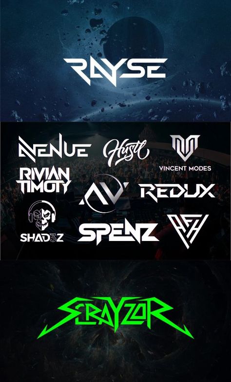 Edm Logo, Dj Logos, Logo Dj, Edm Dj, Dj Logo, Logo Samples, Festival Logo, Font Logo, Fitness Logo Design