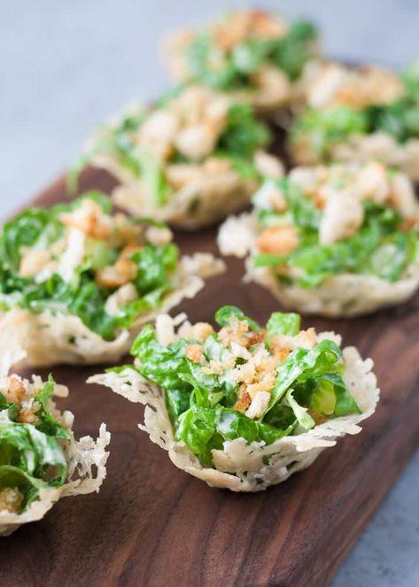 50+ Small Bite Party Appetizers - Julie's Eats & Treats ® Appetizers For Party Christmas, Caesar Salad Cups, Salad Cups, Fresh Appetizers, Small Bites Appetizers, Mini Appetizers, Wedding Appetizers, Hot Appetizers, Appetizer Bites